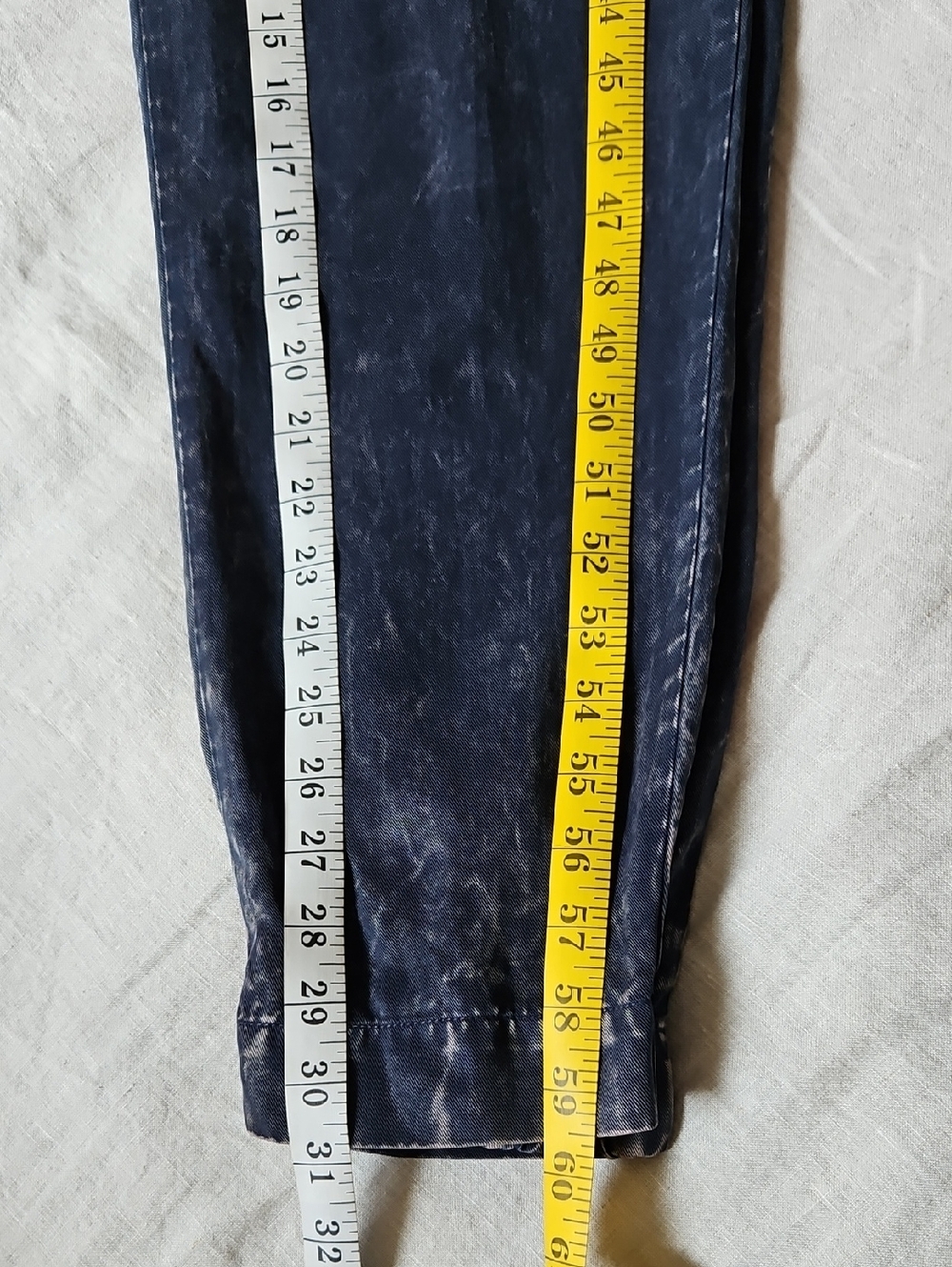 Young Fabulous & Broke Long Sleeve Jumpsuit Midnight Acid Wash Size Medium - Picture 6 of 16